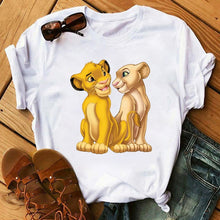 Load image into Gallery viewer, 2020 New Summer Women T-shirt Cartoon Lion King Printed
