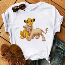 Load image into Gallery viewer, 2020 New Summer Women T-shirt Cartoon Lion King Printed