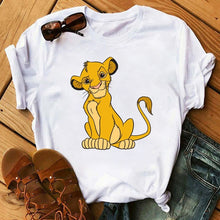 Load image into Gallery viewer, 2020 New Summer Women T-shirt Cartoon Lion King Printed