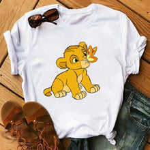 Load image into Gallery viewer, 2020 New Summer Women T-shirt Cartoon Lion King Printed