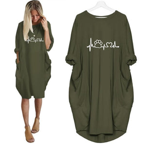 2020 New Fashion shirts Dog Cat Heart Print Tops Plus Size Tshirt Funny clothing  Kyliejenner Rock tshirt women plus size