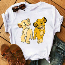 Load image into Gallery viewer, 2020 New Summer Women T-shirt Cartoon Lion King Printed
