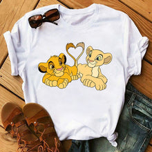 Load image into Gallery viewer, 2020 New Summer Women T-shirt Cartoon Lion King Printed
