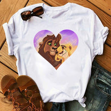 Load image into Gallery viewer, 2020 New Summer Women T-shirt Cartoon Lion King Printed

