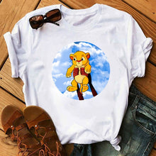 Load image into Gallery viewer, 2020 New Summer Women T-shirt Cartoon Lion King Printed
