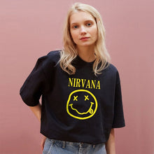 Load image into Gallery viewer, New Harajuku Gothic Female Tshirt Flame Heart Print
